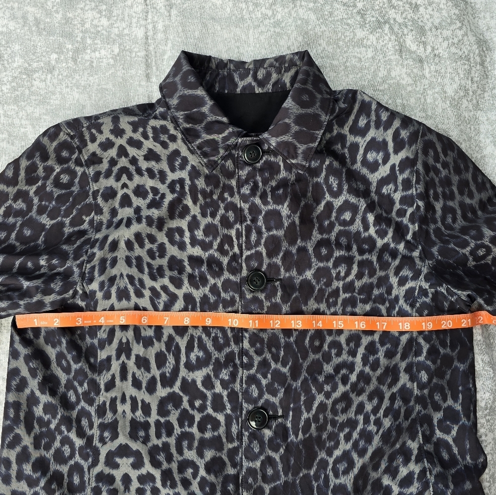 Chic Reversible Leopard Print & Solid Black Jacket - image 7